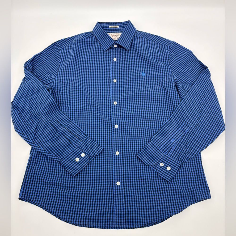 Original Penguin | Men's Blue Checkered Shirt